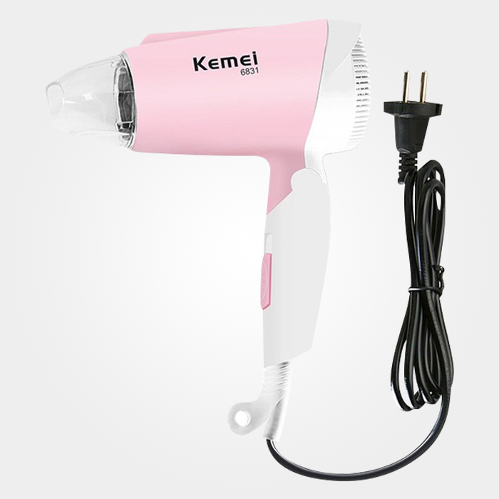 Km-6831 Kemei Hair Dryer (White & Pink)